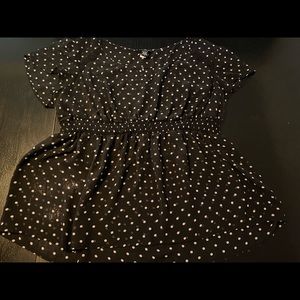 Torrid Sheer Polka dot top